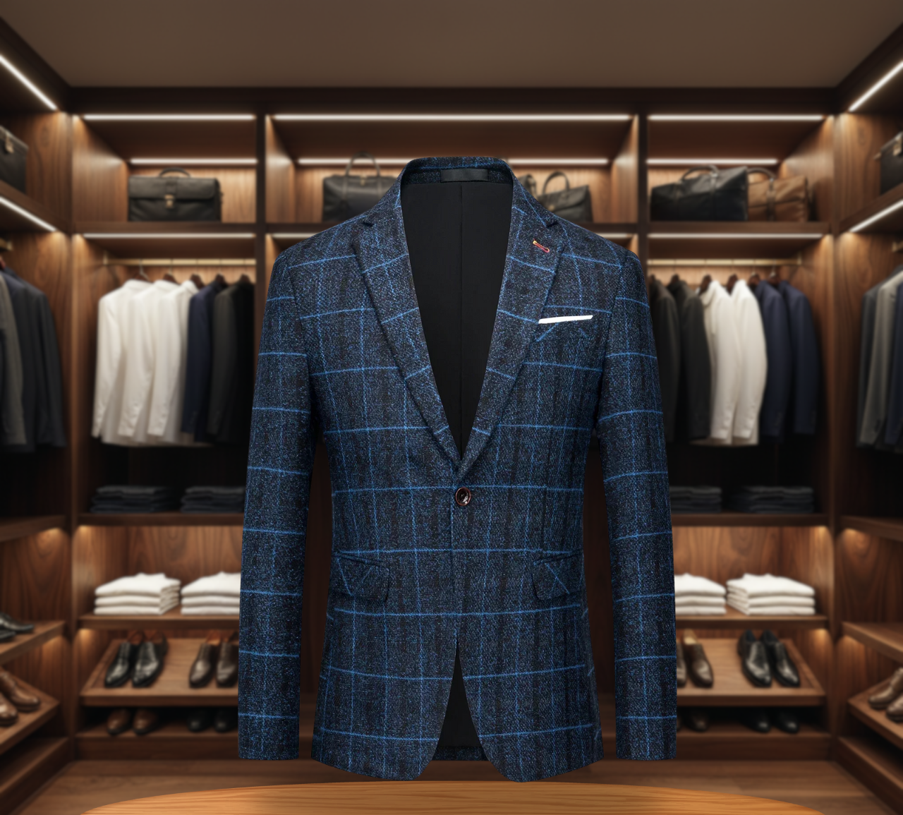 Men's Glen Plaid Jacket | Modern