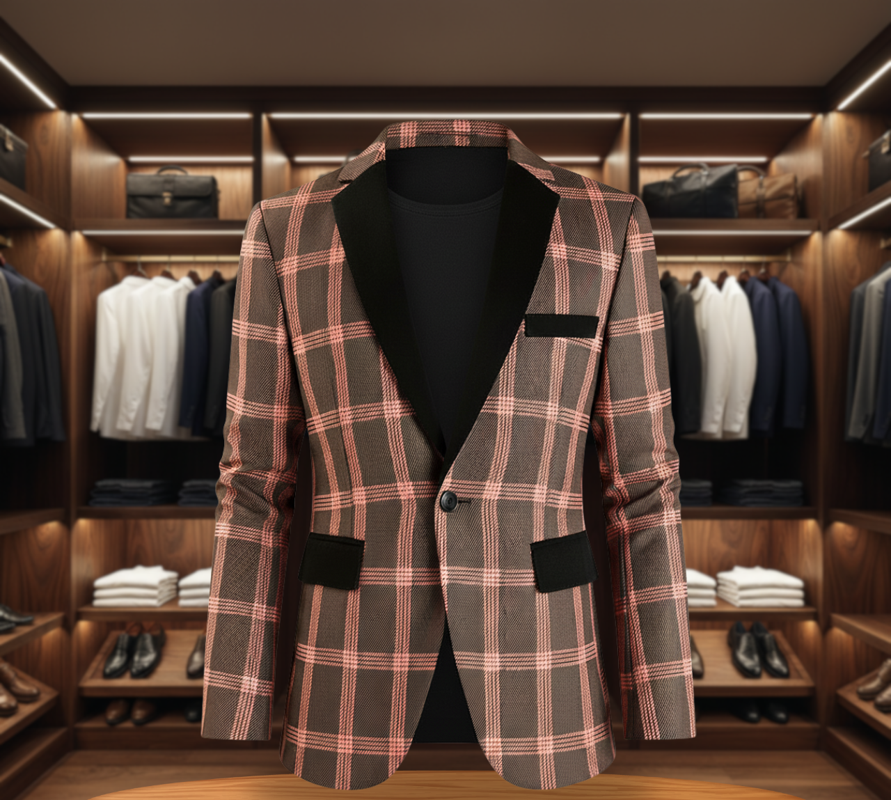 Ethan Checkered Men's Blazer | Classic