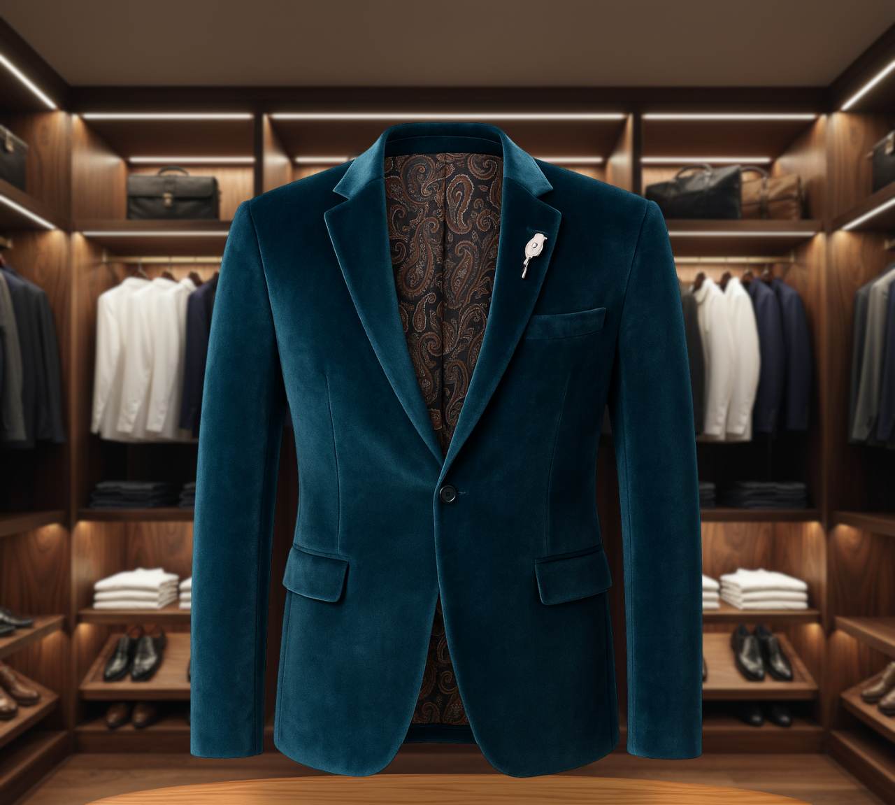 Theodore Blazer for Men | Vintage Rose Paisley
