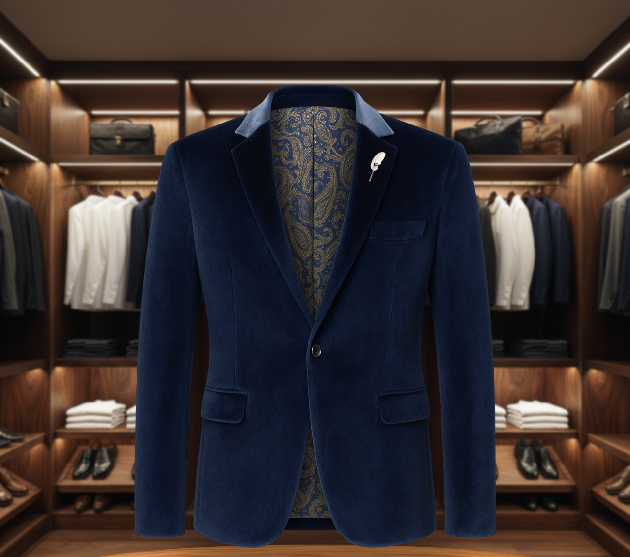 Theodore Blazer for Men | Vintage Rose Paisley