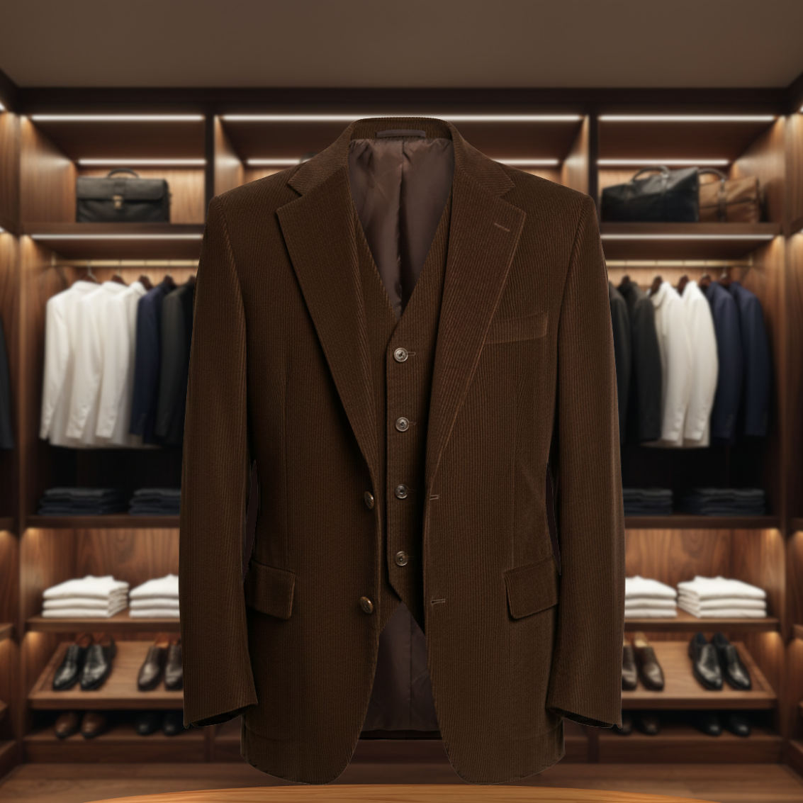 Men's Vintage Blazer and Waistcoat Set | Stylish