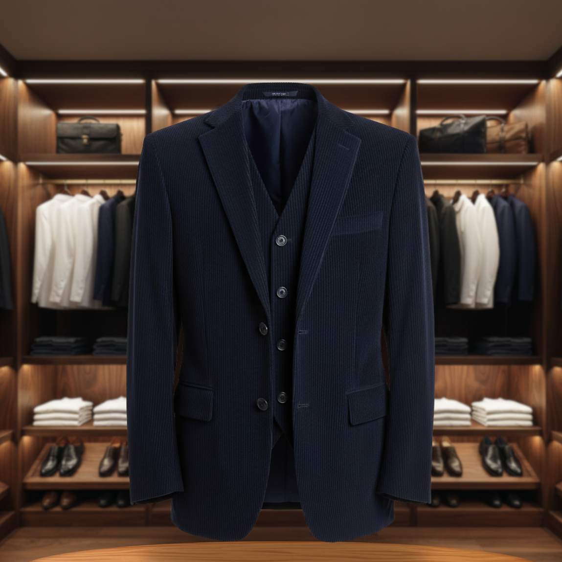 Men's Vintage Blazer and Waistcoat Set | Stylish