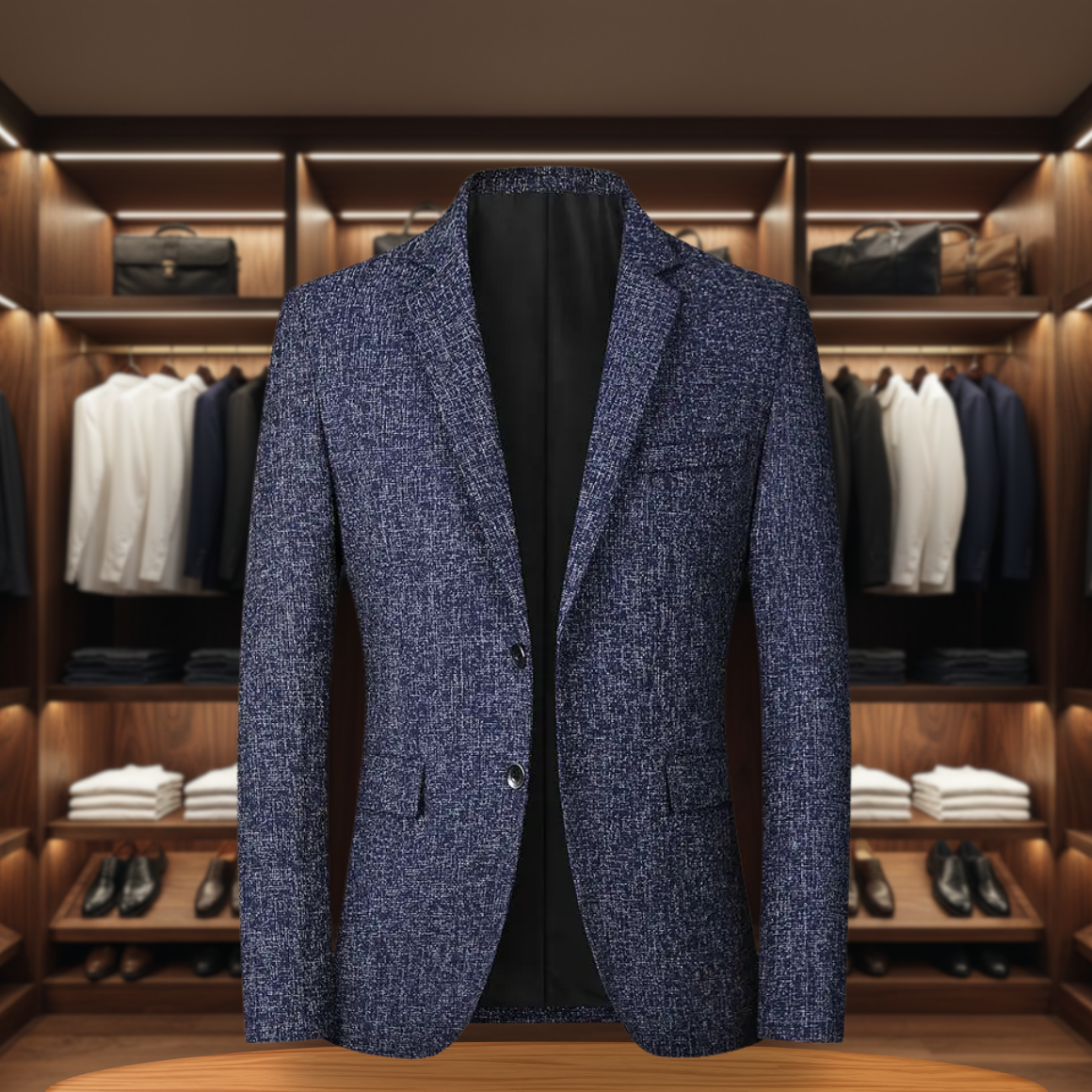 Classic Textured Blazer for Men | Fitted