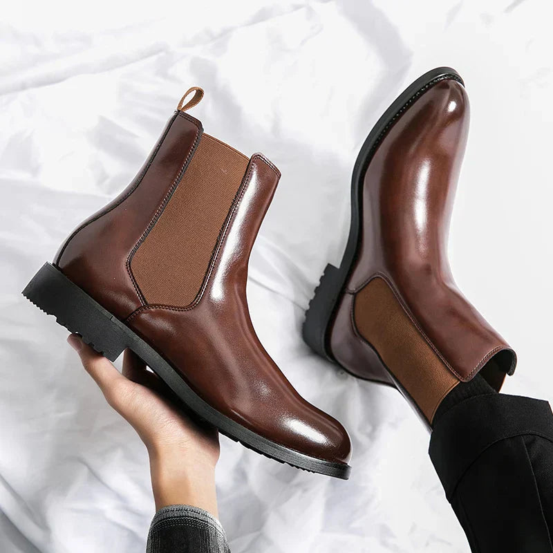 Genuine Leather Stride Boots