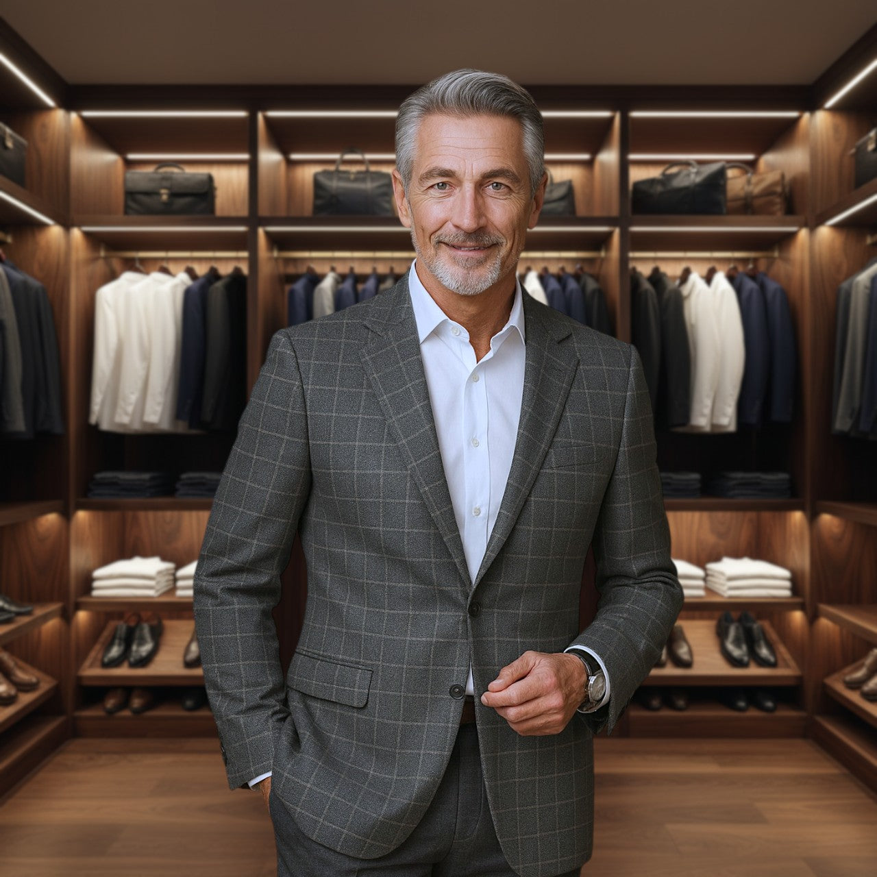 Bexley Checked Blazer for Men | Elegant