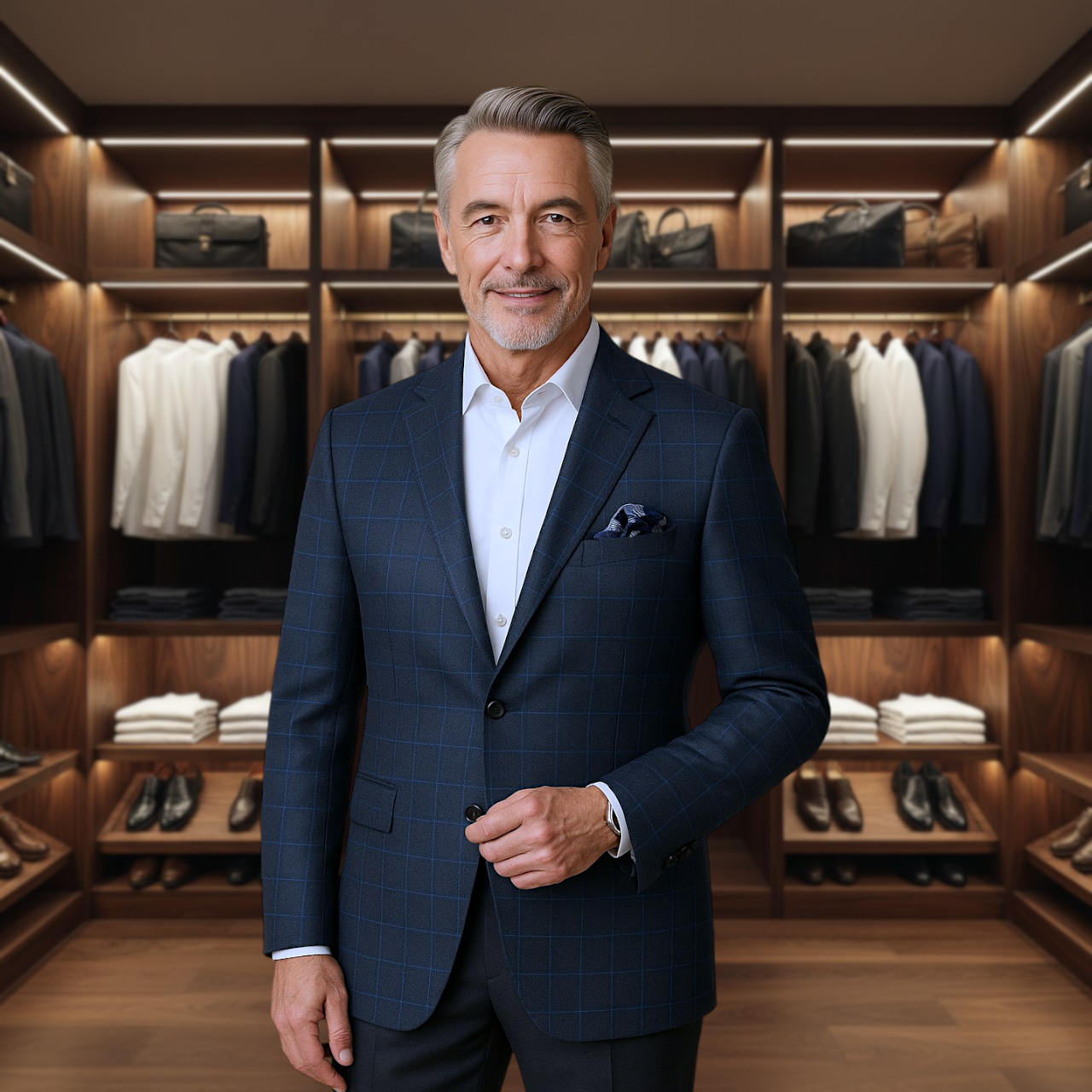 Bexley Checked Blazer for Men | Elegant