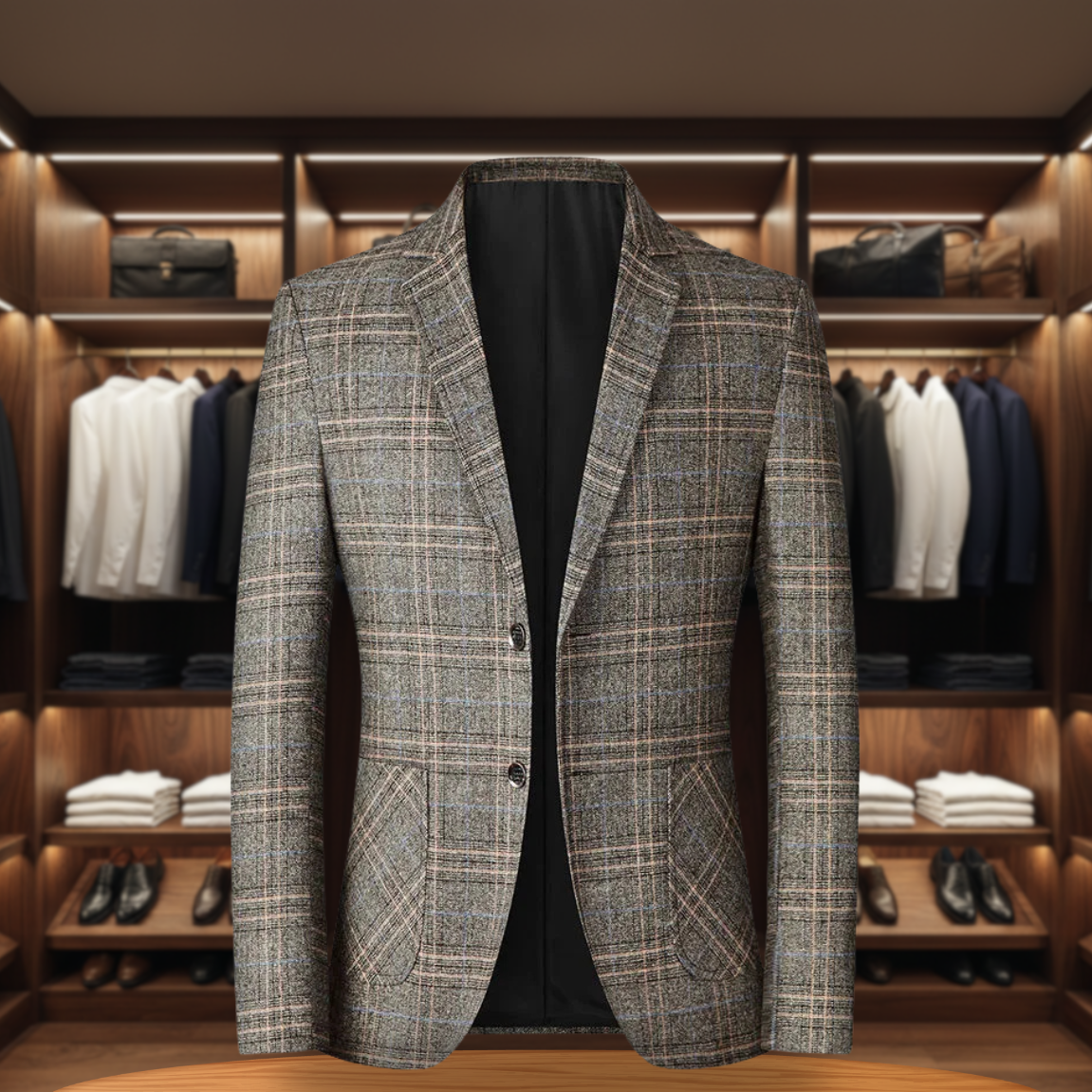 Custom Checkered Blazer for Men | Stylish