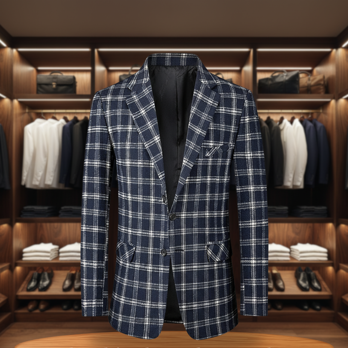 Casual Checkered Blazer for Men | Stylish