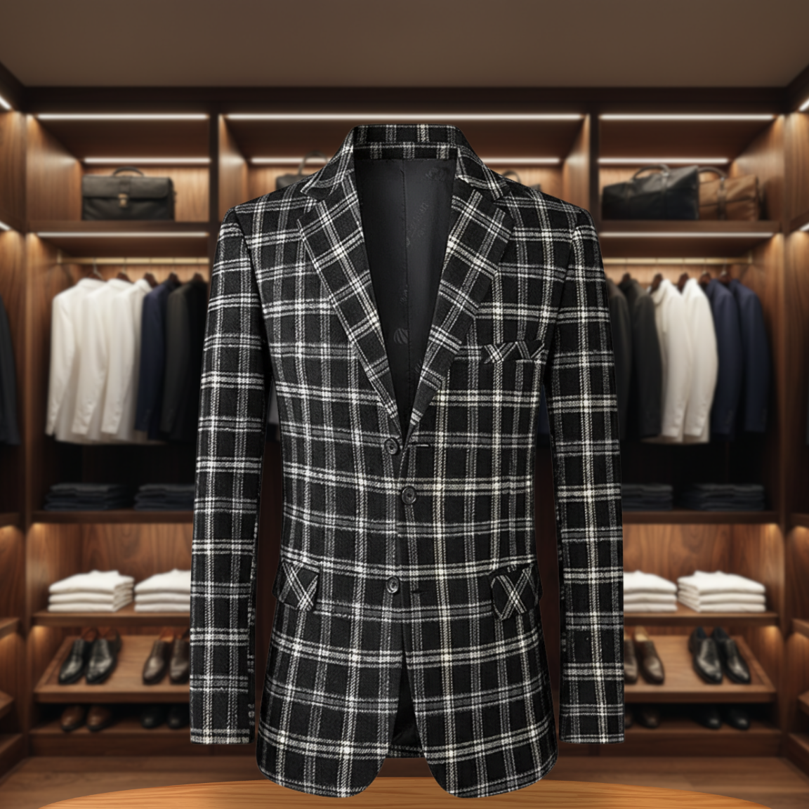 Casual Checkered Blazer for Men | Stylish