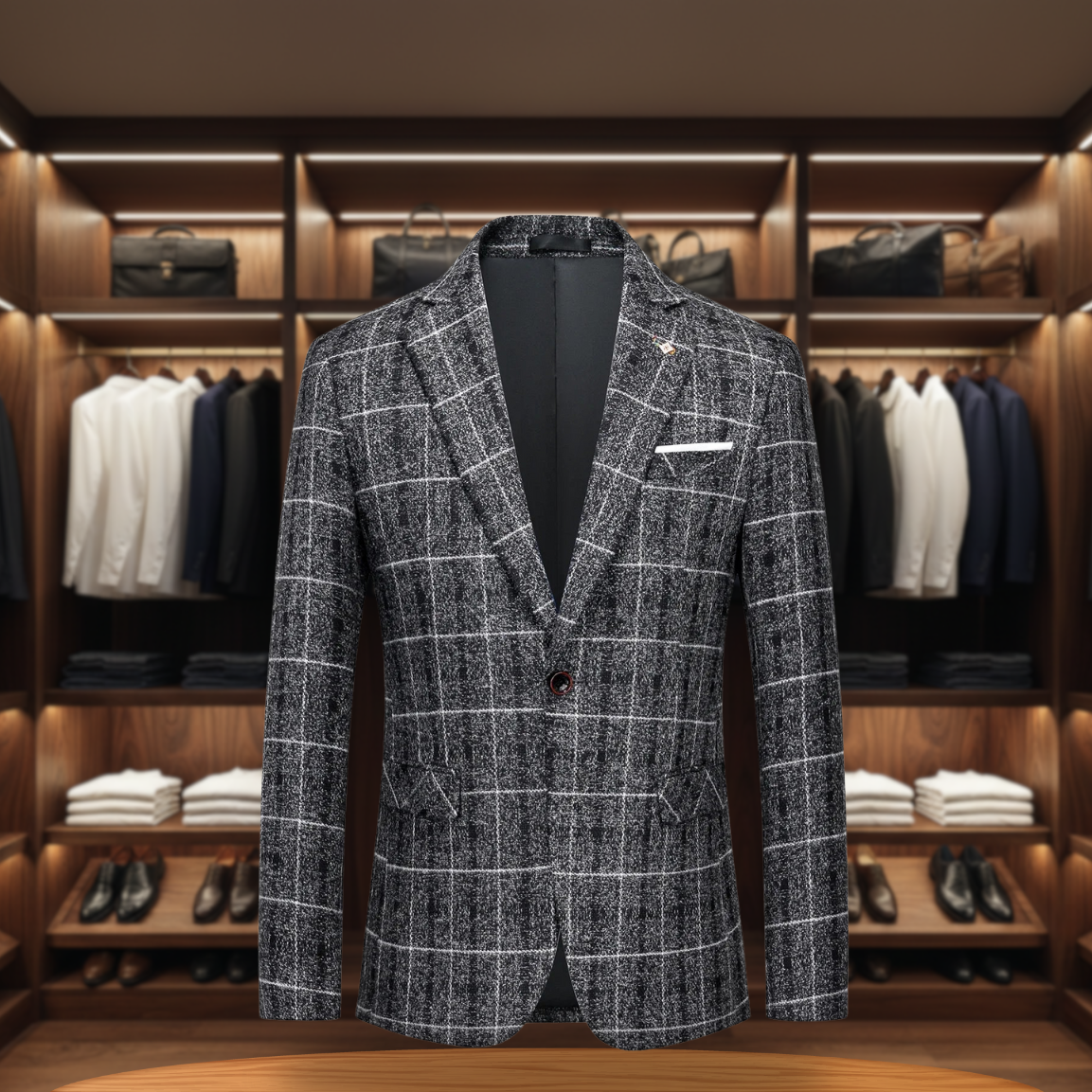 Men's Glen Plaid Jacket | Modern