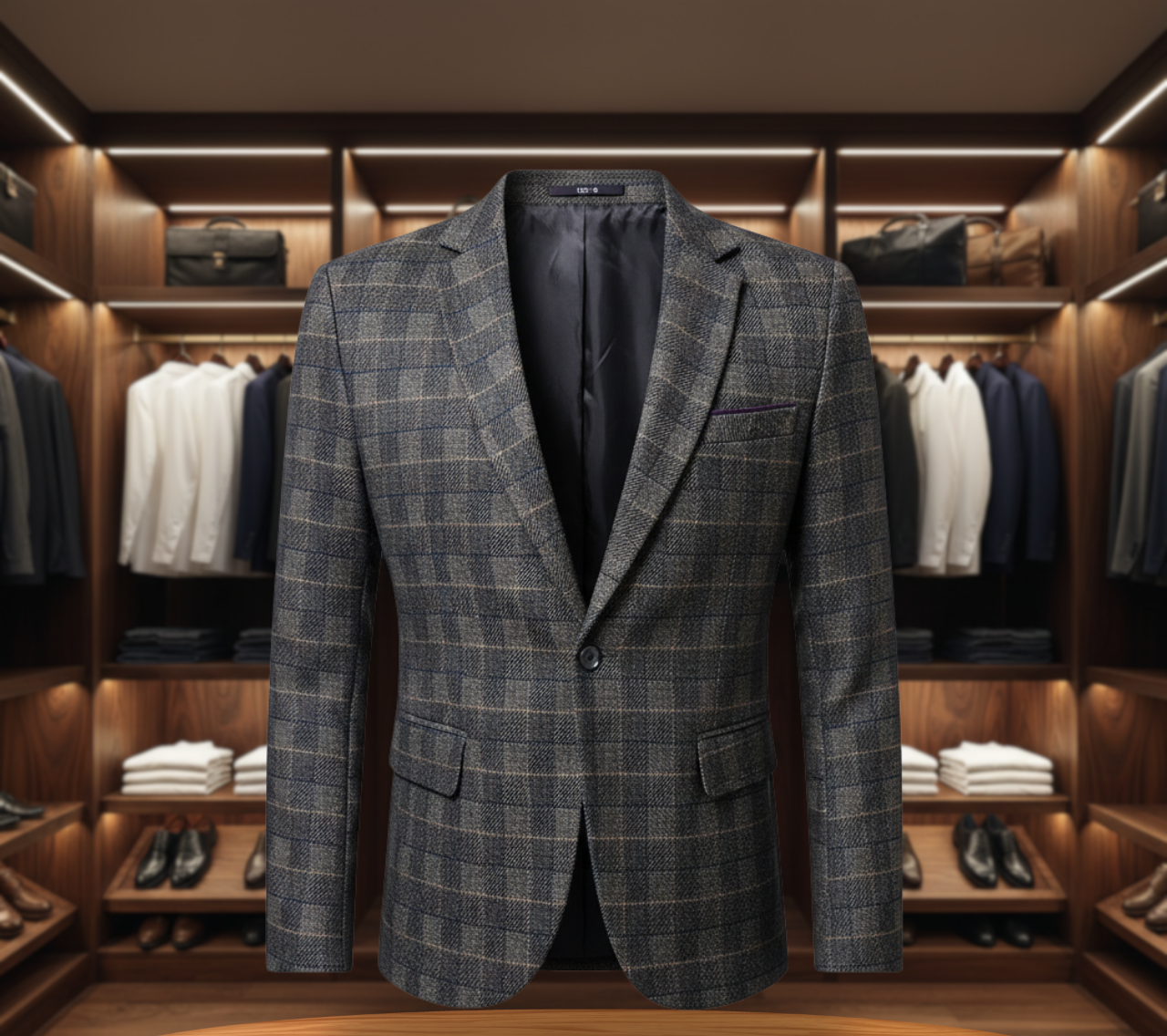 Adrian | British Check Suit Blazer