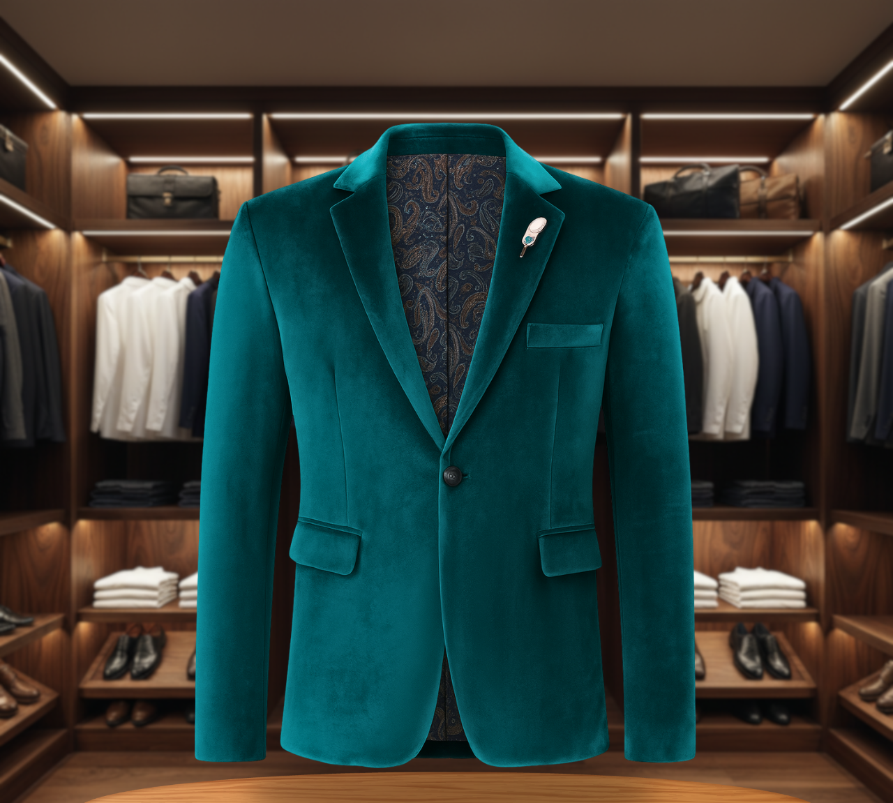 Theodore Blazer for Men | Vintage Rose Paisley