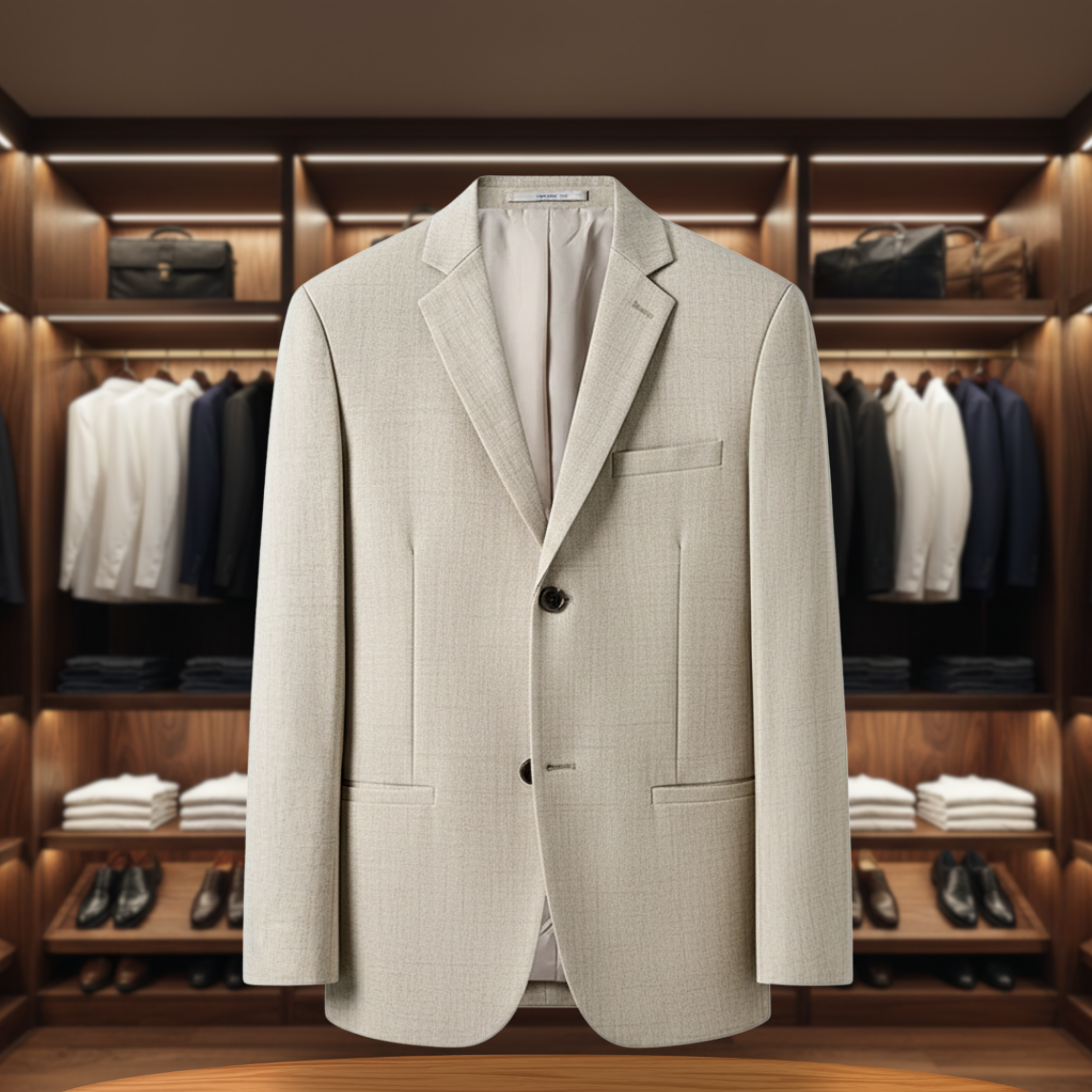 Chic Men's Blazer in Blend | Slim Fit