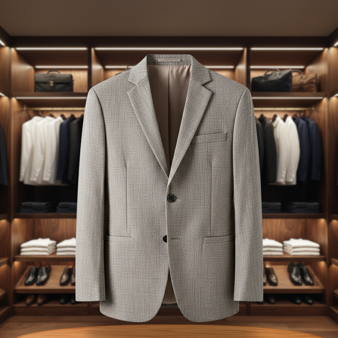Chic Men's Blazer in Blend | Slim Fit