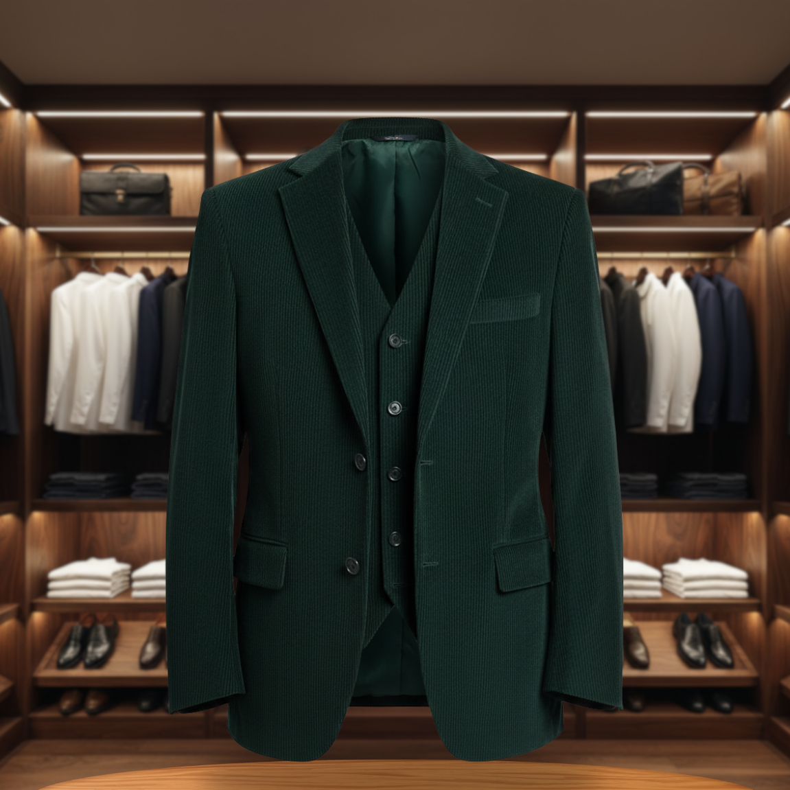 Men's Vintage Blazer and Waistcoat Set | Stylish