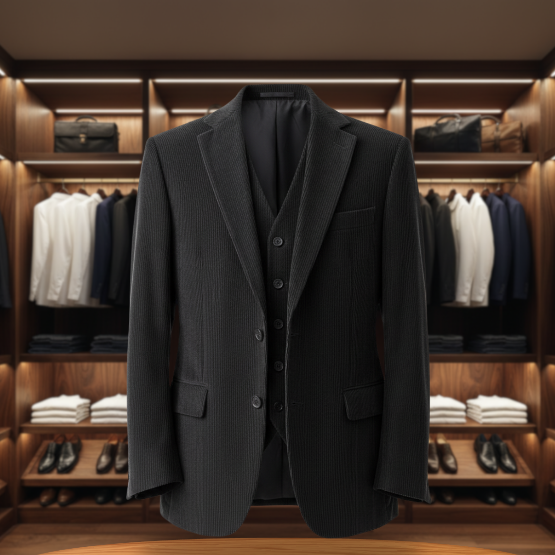Men's Vintage Blazer and Waistcoat Set | Stylish