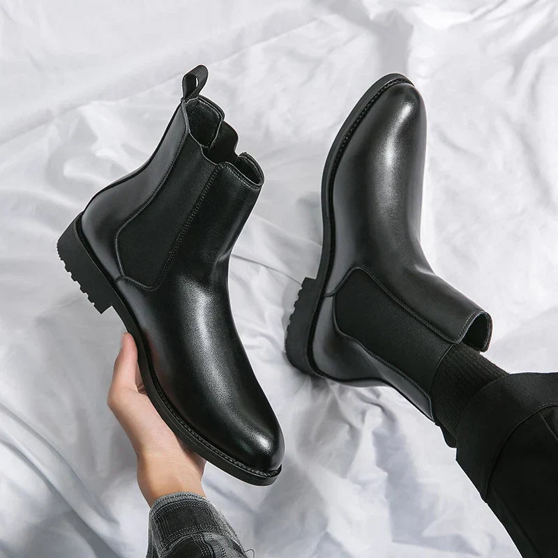 Genuine Leather Stride Boots